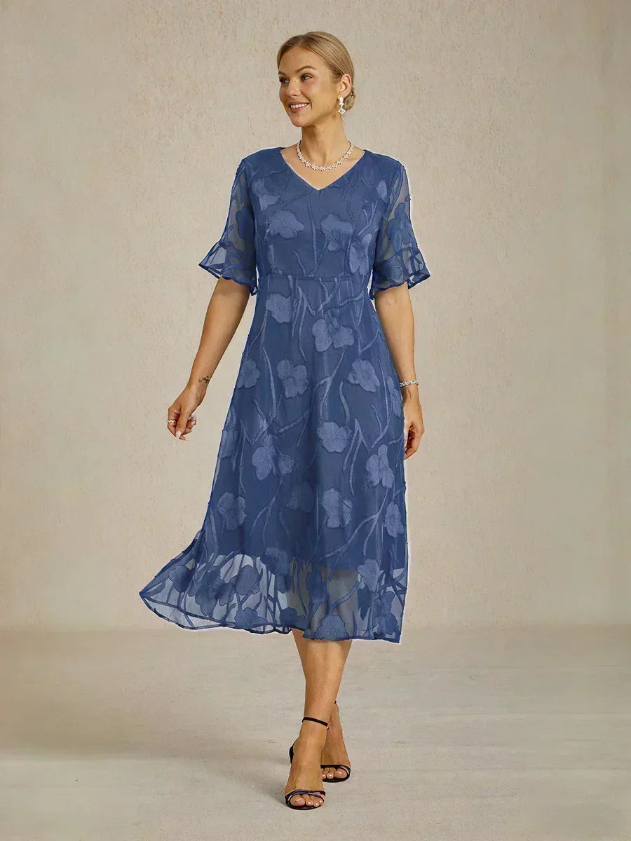 Karolina | Elegancka Koronkowa Sukienka Midi