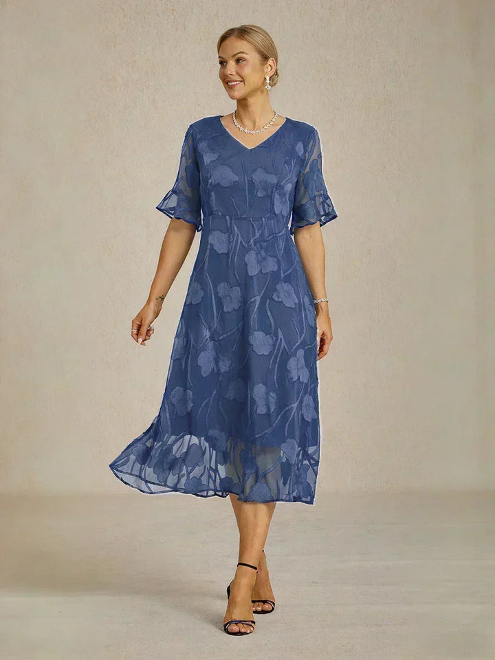 Karolina | Elegancka Koronkowa Sukienka Midi