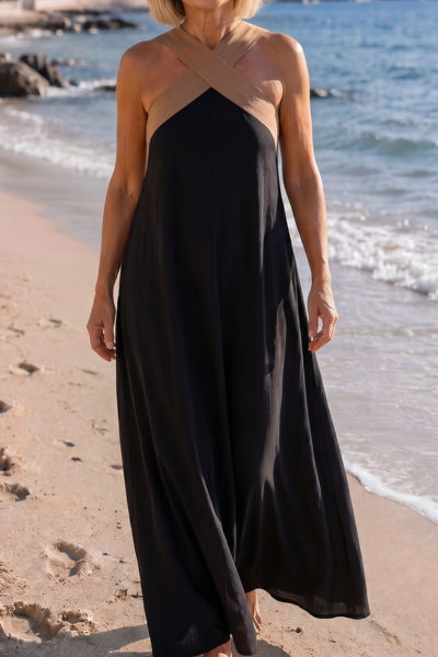 Kornelia | Kopertowa Sukienka Maxi