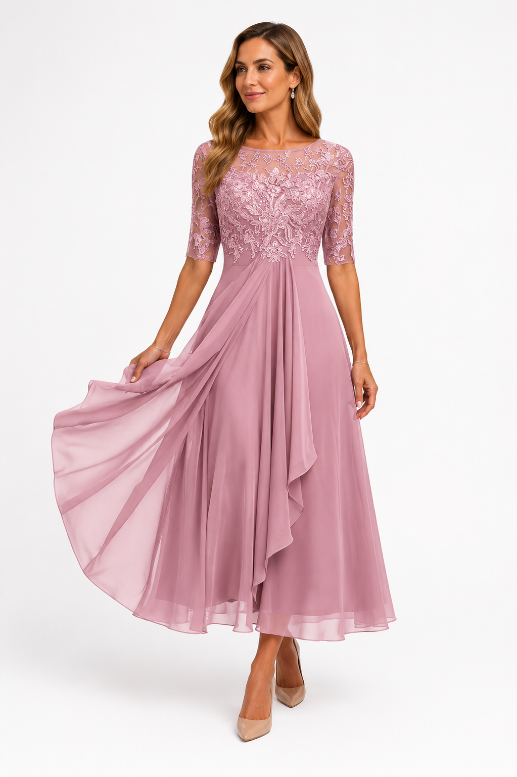 Renata | Elegancka Koronkowa Sukienka