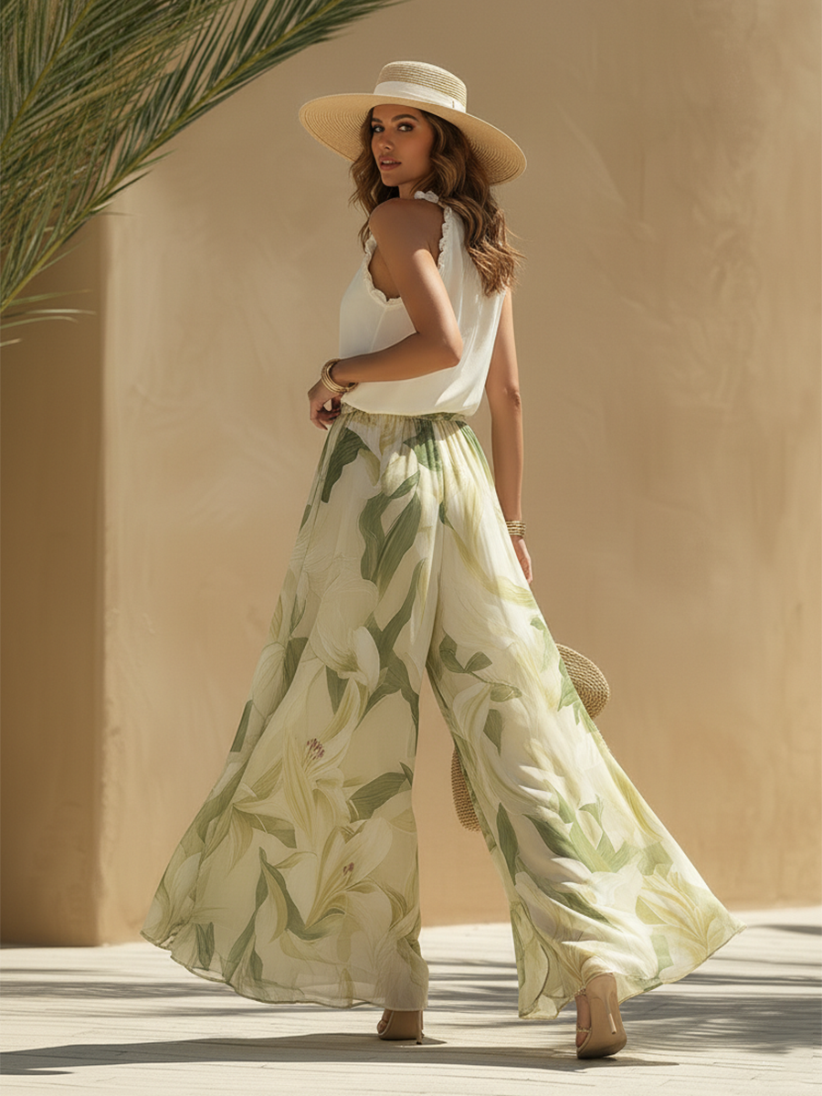 Lysandra | Elegancki Zestaw w Kwiatowy Wzór