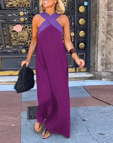 Kornelia | Kopertowa Sukienka Maxi