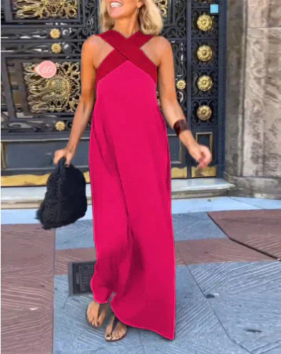 Kornelia | Kopertowa Sukienka Maxi