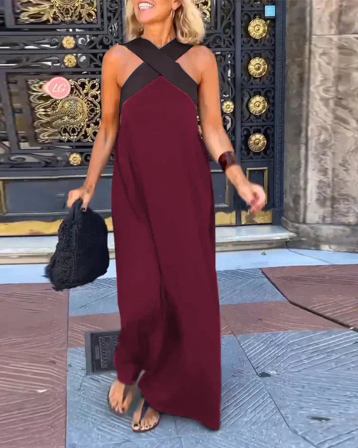 Kornelia | Kopertowa Sukienka Maxi
