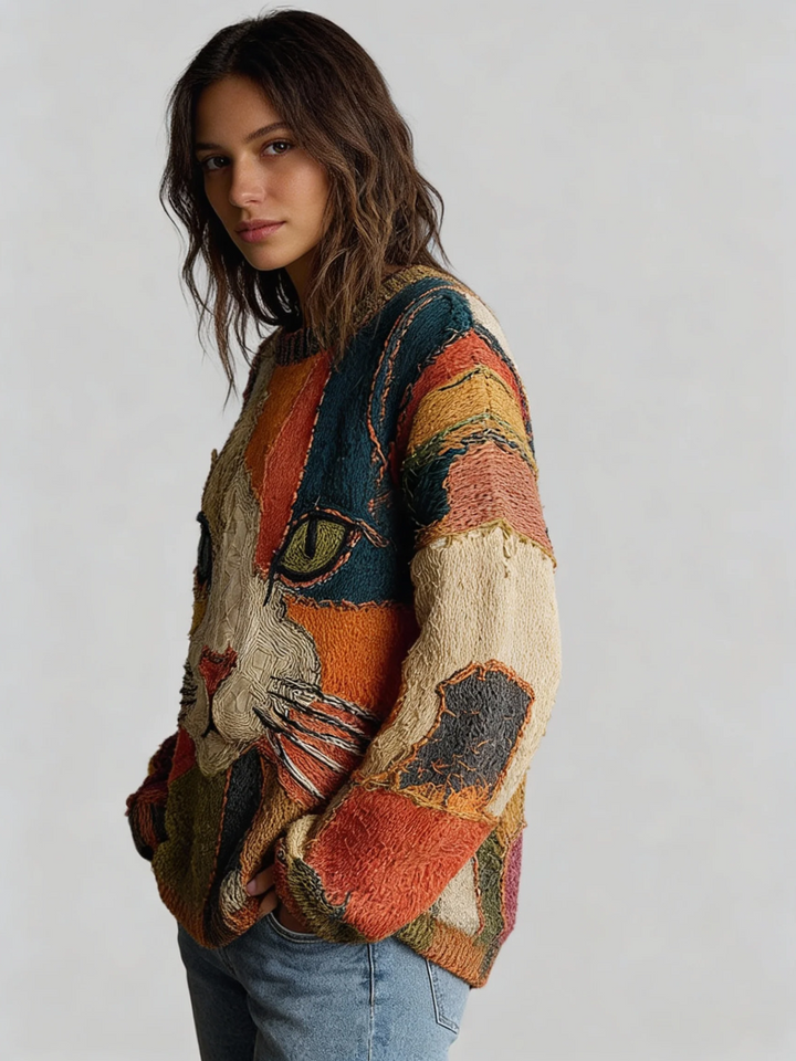 Zaira | Artystyczny sweter