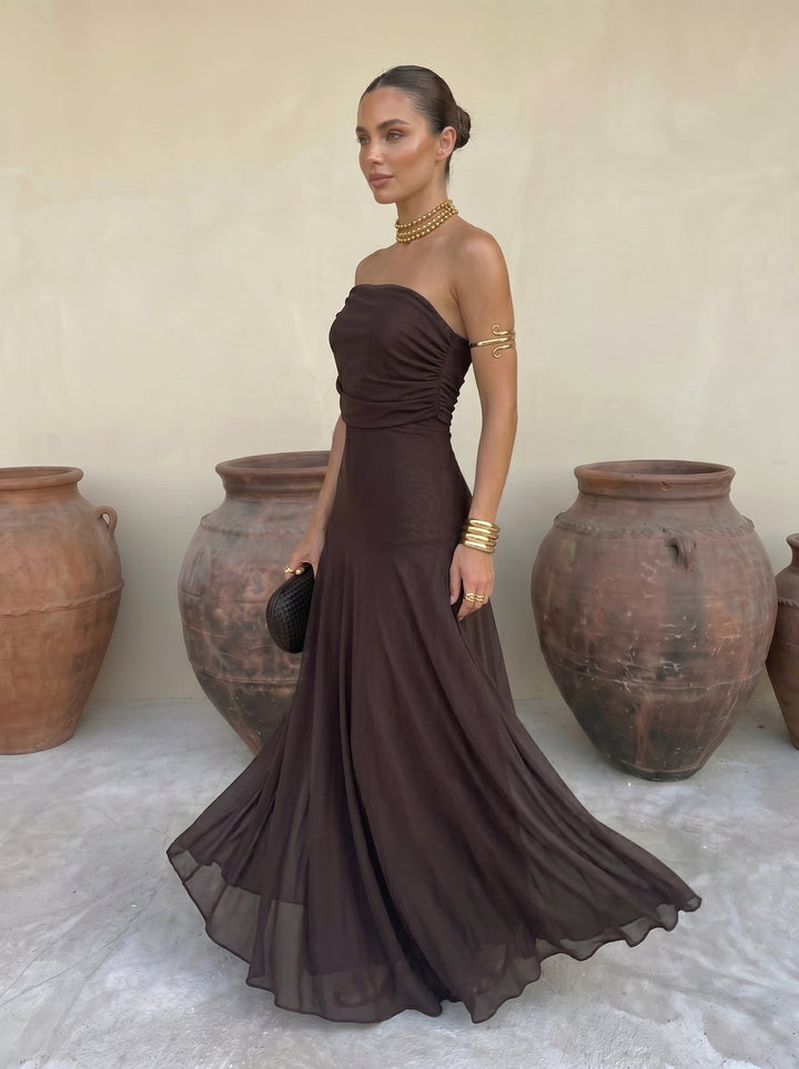 Toledo | Elegancka Sukienka Maxi Hiszpańskiego Stylu