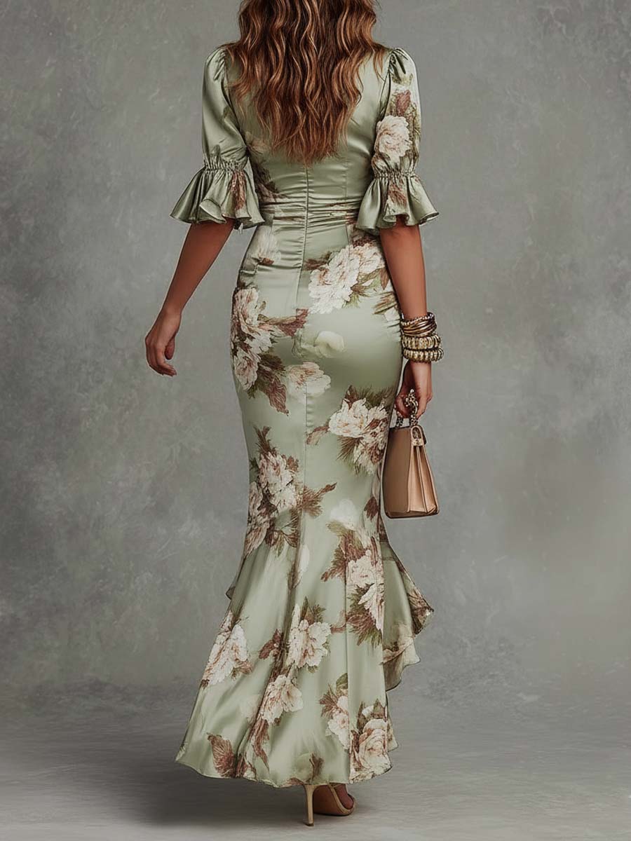 Alicja | Elegancka Kwiatowa Sukienka Letnia