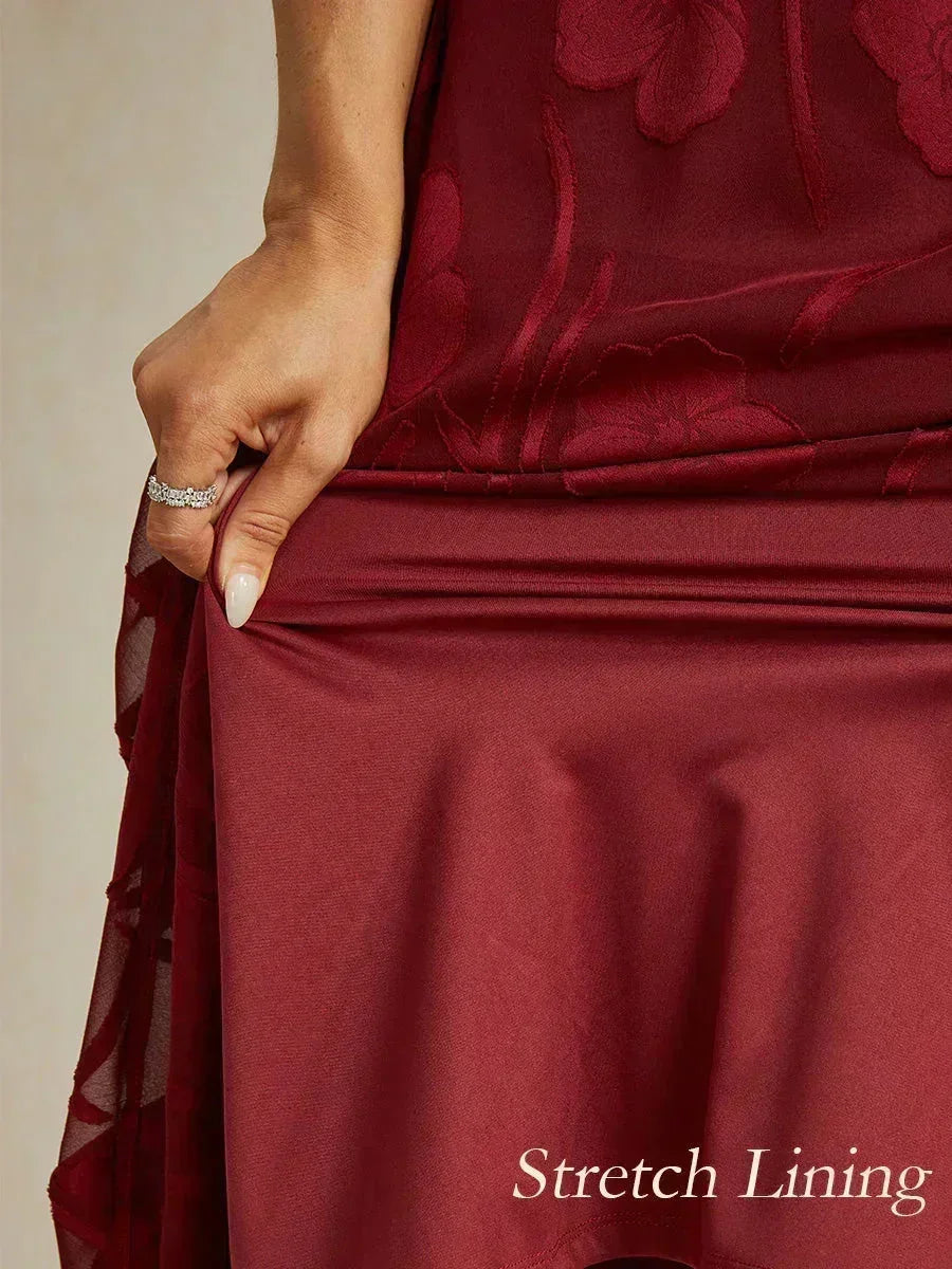 Karolina | Elegancka Koronkowa Sukienka Midi