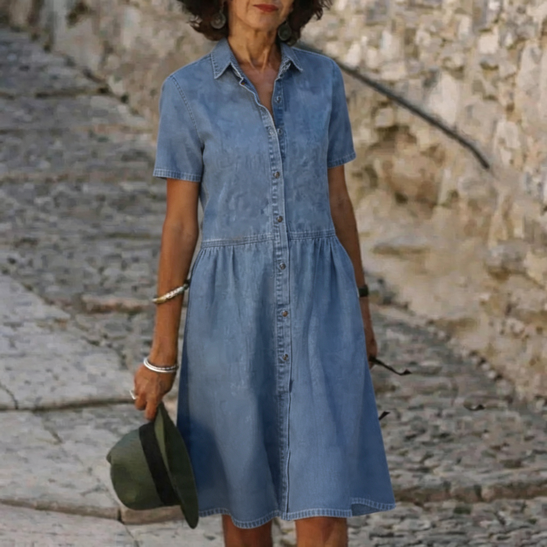 Ada | Codzienna Jeansowa Sukienka