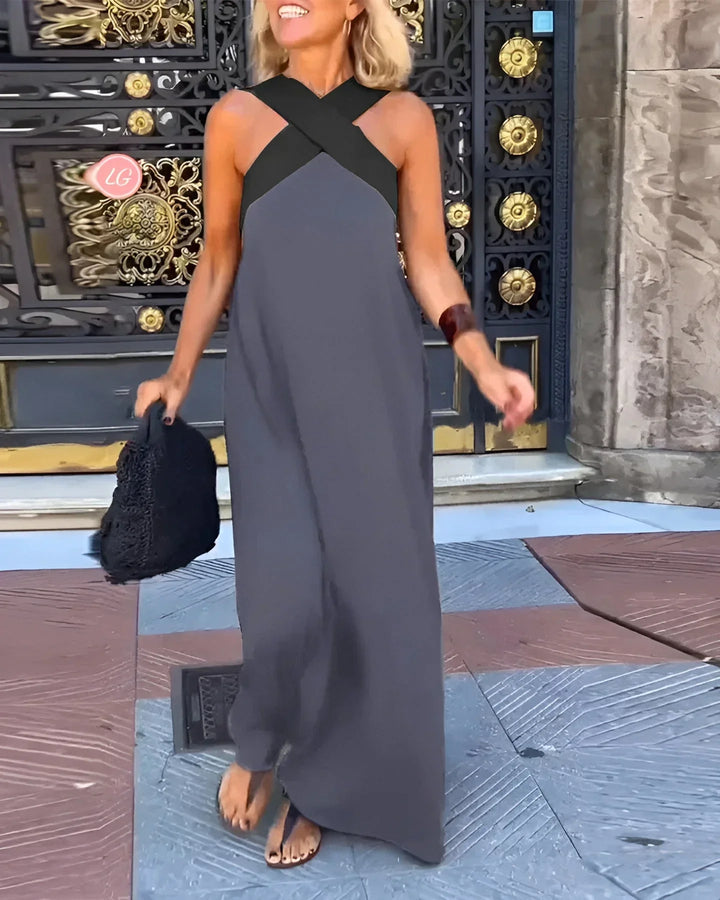 Kornelia | Kopertowa Sukienka Maxi