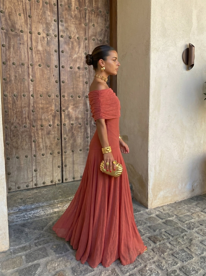 Toledo | Elegancka Sukienka Maxi Hiszpańskiego Stylu